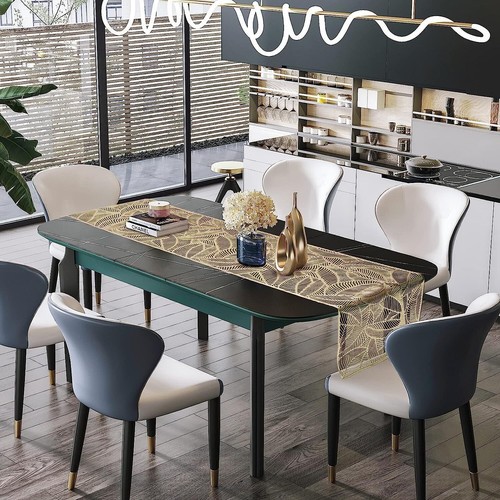 PVC Golden Dining Coffee Center Table Runner for Table 4/6 Seater Heat Resistant - Picture 4 of 6