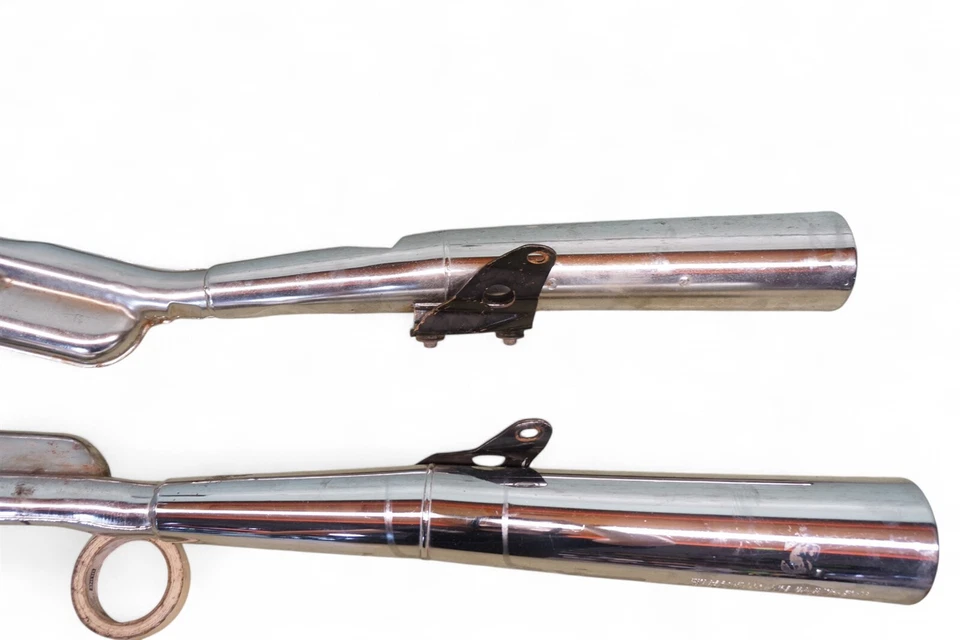 SUZUKI 85 GS 700 ES GS700 GS700ES CHROME EXHAUST SYSTEM MUFFLERS PIPES #2 *2670 - Image 3 of 4