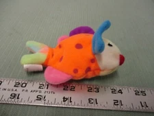 TY Original Beanie Baby Lips the Fish Plush Rainbow Fun Play Sea Toy Ocean Life