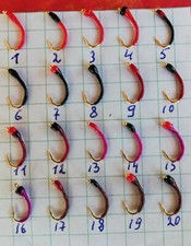 10 handgebundene Nymphen (Gold). Gr. 12, 14, ...
