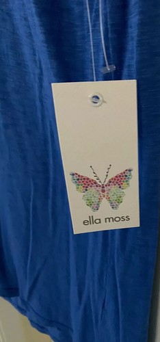 Ella Moss Sz M NWT Sleeveless Cobalt Blue Top - Picture 3 of 4