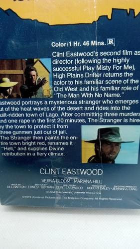 High Plains Drifter (VHS) Clint Eastwood Sealed 🤐 1973 - Picture 3 of 6