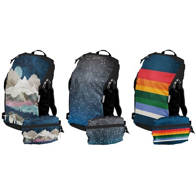 ChicoBag Travel Pack rePETe Print Compact Recycled Backpack