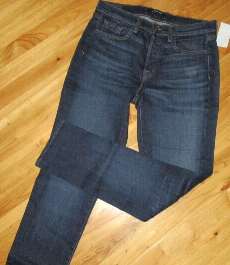 J Brand NWT Caitland 27 Mid Slim Boyfriend Skinny Fit Dark Wash