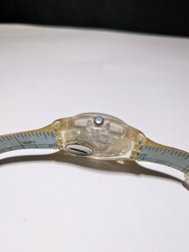 VINTAGE SWATCH UHR CHEERLEADER SPORTS 1994 NEON BAND ZEIGER NEUE BATTERIE AG 1993 - Bild 7 von 13