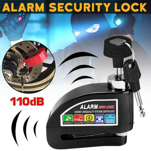 Motorcycle Alarm Disc Lock Motor Bike Brake Security Bicycle Lock - Picture 7 of 13