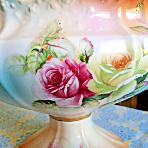 Vintage Large R.S. Prussia Style Soup Tureen Cracker Jar Hand Painted Porcelain - Bild 8 von 23