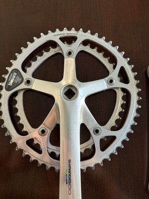 Shimano 600 Tri FC-6400 Vintage Crank Set 170mm 52/42 Biopace