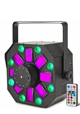 Equinox Hornet FX 4-in-1 Lighting Effect Derby Laser Strobe Inc Remote DJ Disco