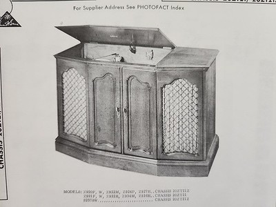 Sams Photofact Repair Service Parts Manual For Zenith Stereo