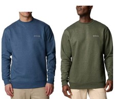 Columbia Men's Hart Mountain II Crewneck Carbon Heather Sweatshirt Choose Color