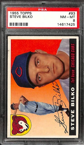 1955 TOPPS #93 STEVE BILKO PSA 8 NM-MT 14617425 