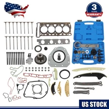 For 2008-2015 Audi VW Head Gasket Set Timing Chain Tool Kit Valves   2.0T