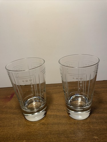 Princess House Aston Exclusive Highball Etched Glass Set Of 2