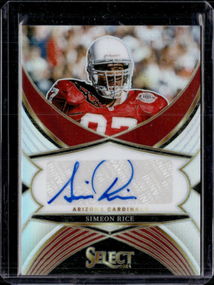 2024 Panini Select Simeon Rice Select Signatures Auto Silver Prizm (50K)