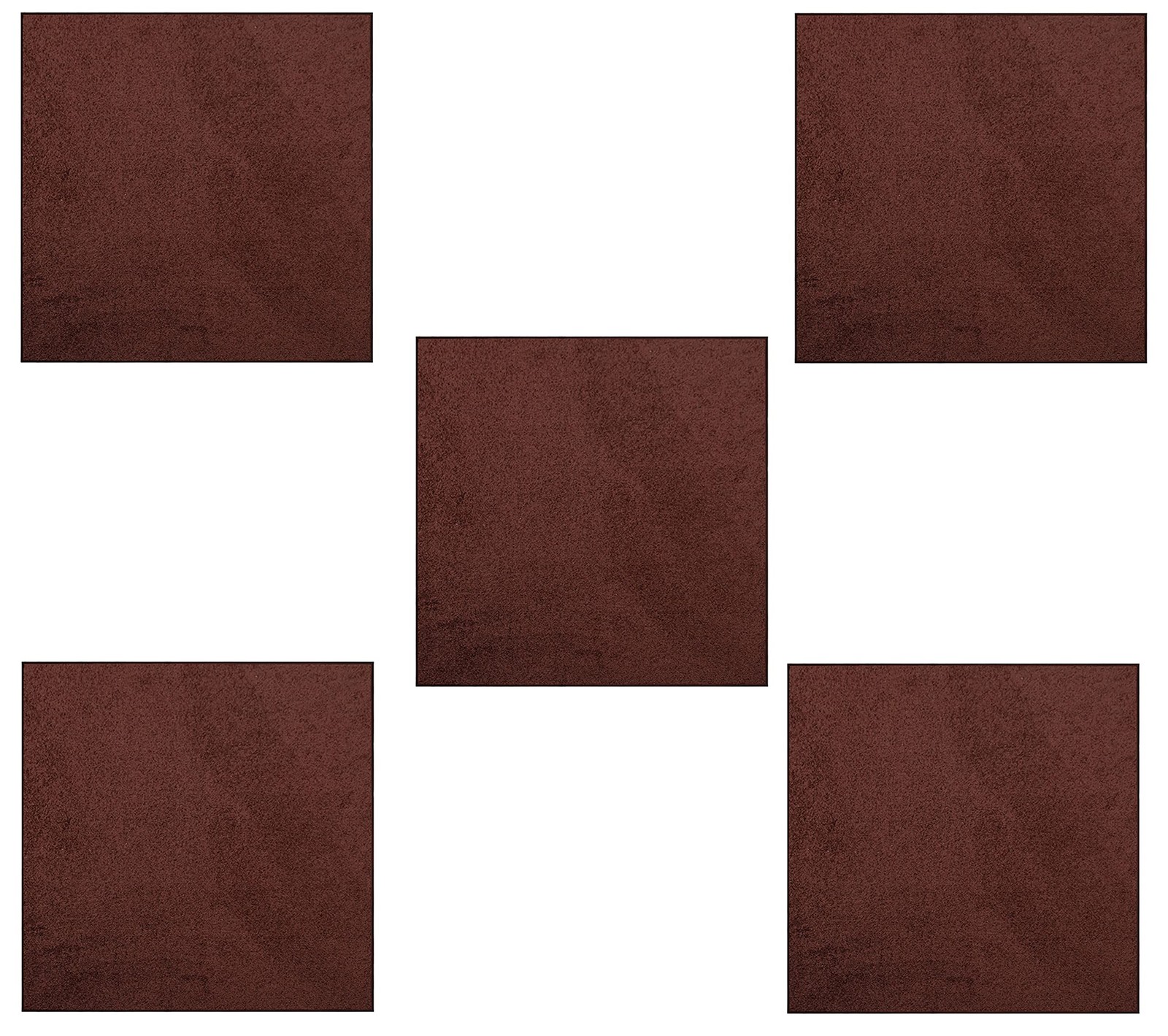 Modern Plush Solid Chocolate Rug for Indoor or Outdoor Use