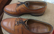 Allen Edmonds Norse Brown Leather Rubber Sole Oxford Dress Shoes, Size 10.5