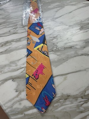 Memphis Milano Sammler Krawatte Neu Silk Tie 100% Seide 10cm breit