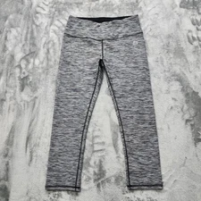 RBX Active Leggings Womens S Gray Space Dye Crop Squat Proof High Impact Workout