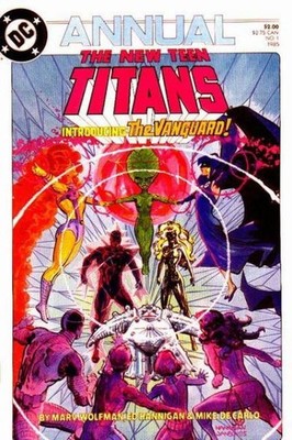 New Teen Titans (1984) ANNUAL #   1 (7.0-FVF) 1st Vanguard 1st Anti-Matter Ma...