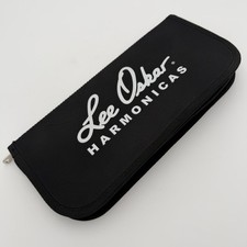 Lee Oskar Harmonica Case Zippered Soft Gig Bag - Holds 7 Harmonicas Black