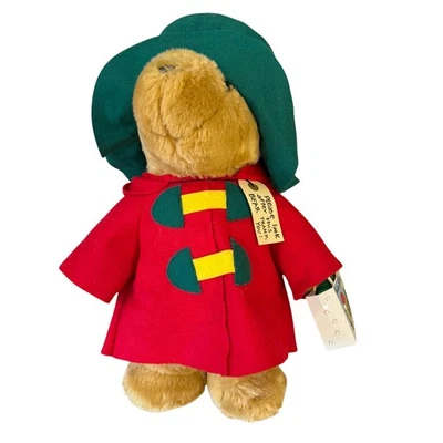 Vintage Paddington Bear Plush Kids Gifts 1997 Red Coat Green Hat Tag 89413 Eden - Image 1 of 4