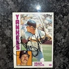 1984 Topps GRAIG NETTLES Yankees In-Person Signed  AUTO