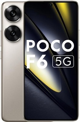 POCO F6 5G Smartphone, 8GB RAM, 256GB Storage, Titanium
