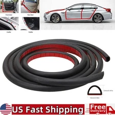 16.4Ft Rubber Weather Seal Strip Hollow Car Door Weatherstrip Universal D-Shape