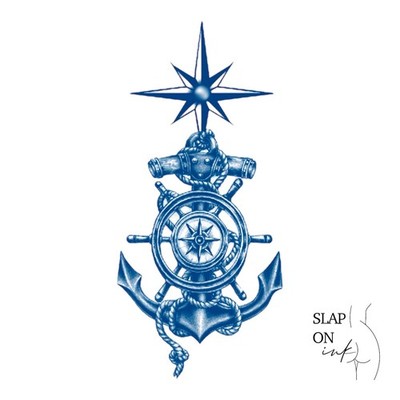 Anchor - Medium Semi Permanent Tattoo - Wasserdicht Kunst Männer Frauen Temporär