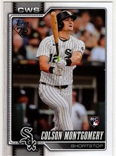 2026 Topps Series One Baseball Colson Montgomery No. 157 Chicago White Sox