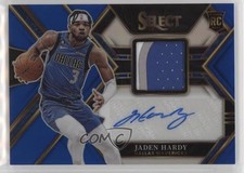 2022 Panini Select Rookie Jersey Blue Prizm 14/49 Jaden Hardy #RJA-JHY Auto 3hd