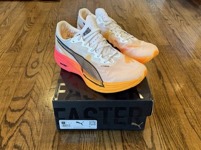 Puma Deviate Nitro Elite 3 Men s 11 White - Sunset Glow - Sun Stream