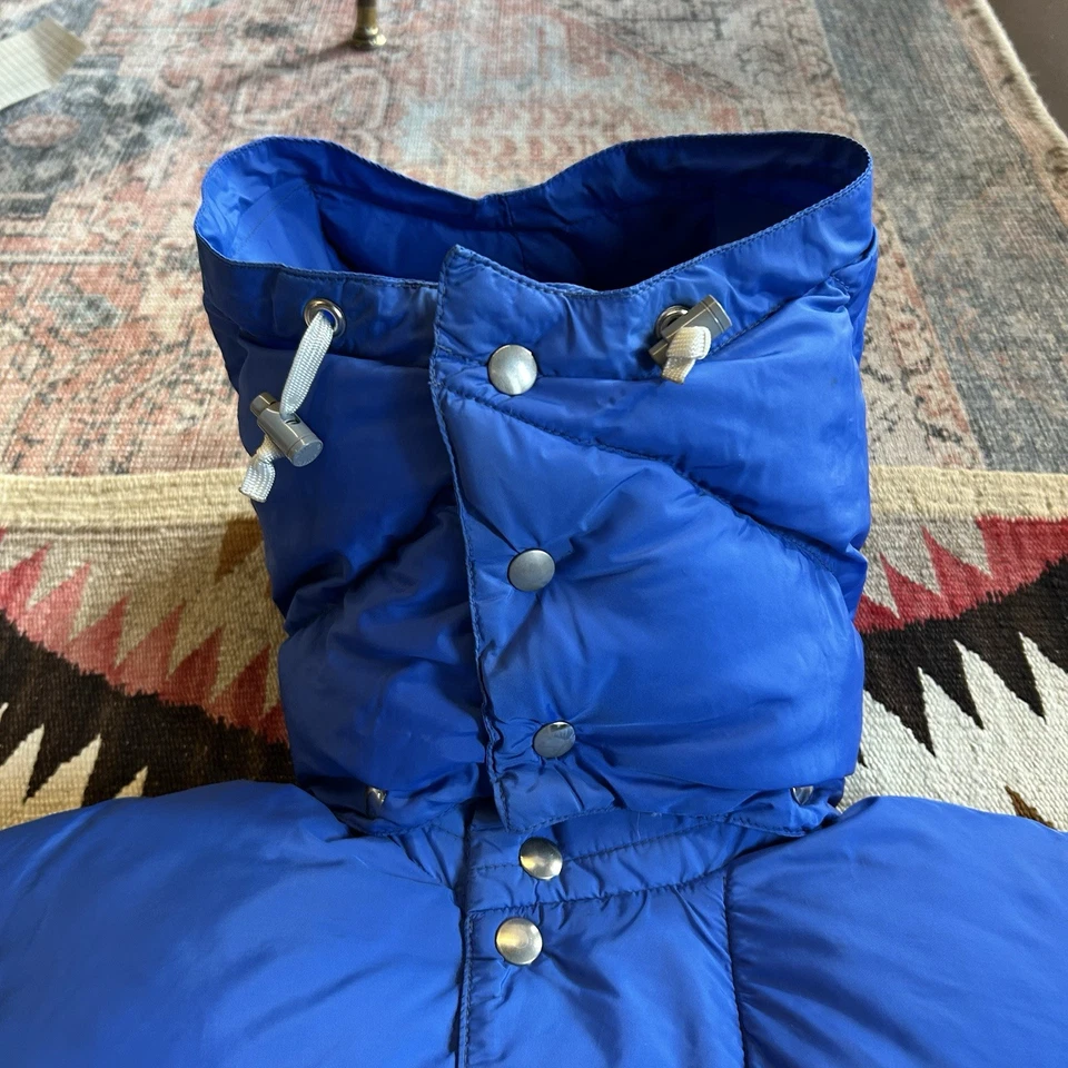 Chaqueta Parka con Capucha Plumón de Ganso REI Expedition Años 70 De Colección Talla M - Azul Foto 4 de 4