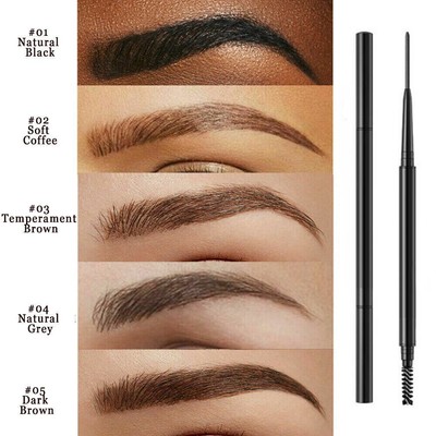 Waterproof Microblading Eye Brow Eyeliner Eyebrow Pencil Pen Brush Makeup Tools