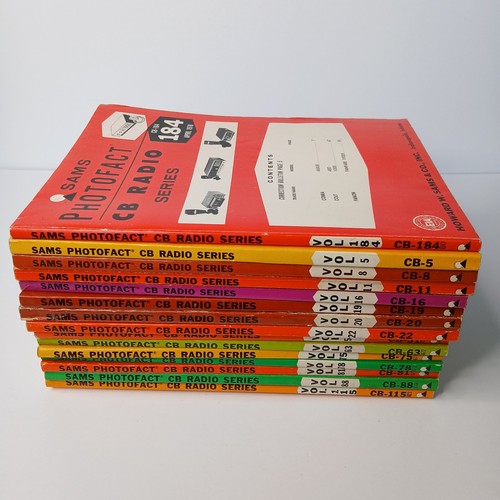 Vintage Sams Photofact CB Radio Series Manuals 1960's & 70's Lot of 15