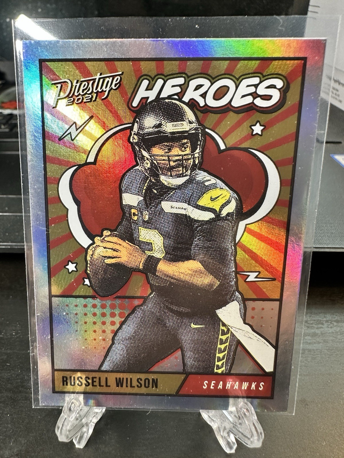 2021 Prestige Russell Wilson HE-1 Heroes