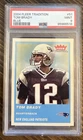 2004 TOM BRADY FLEER TRADITION BLUE #51 PSA 9 New England Patriots