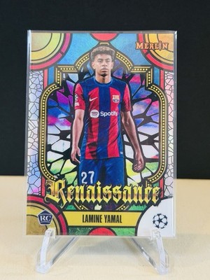 2024 Topps Merlin Champions League Renaissance Lamine Yamal Rookie RC Case Hit