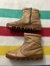 Vintage 60s 70s Clark  s Lama Mod Hippie Zipper Boots Size 11 Wutang Ghostface