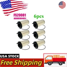 6 PACK NEW FS20081 Fuel Filter Water Separator Fits For Cummins A0000904851