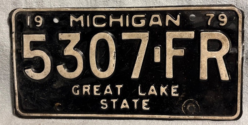 1979 Michigan License Plate - 99 cent sale