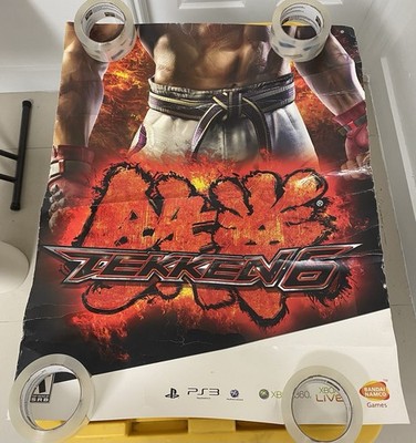 TEKKEN 6 2009 Set Of 2 Store Display signs PS3  Xbox 360  22 x 28  Gamestop