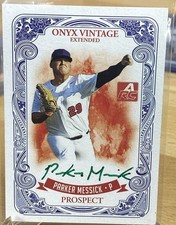 PARKER MESSICK 2021 ONYX VINTAGE EXTENDED BASEBALL AUTO GREEN INK /50 GAURDIANS