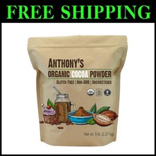 Anthony's Organic Cocoa Powder, 5 lb, Unsweetened