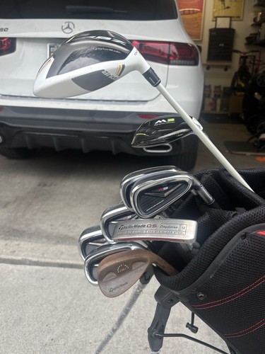 Full Taylormade golf set! R9 irons, m2 hybrid, RBZ TOUR driver, Daytona putter!