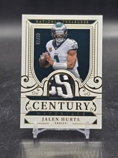 Jalen Hurts 2025 Panini National Treasures Century Materials /49 Eagles (KG) 