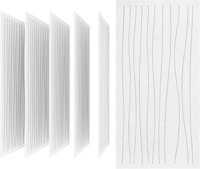 Flame Retardant Acoustic Wall Panels - 6 PCS Decorative Sound Absorbing Panels