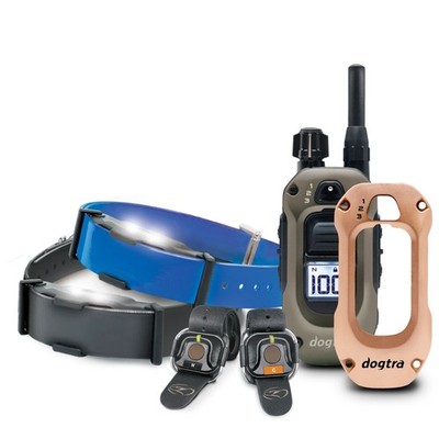 Dogtra ARC-X 2-Dog Handsfree Bundle + X-Shield - Champagne Gold -3/4 Mile Range