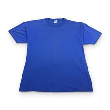 Russell Athletic T Shirt Mens XL Blue Vintage 90s Single Stitch Blank USA Made